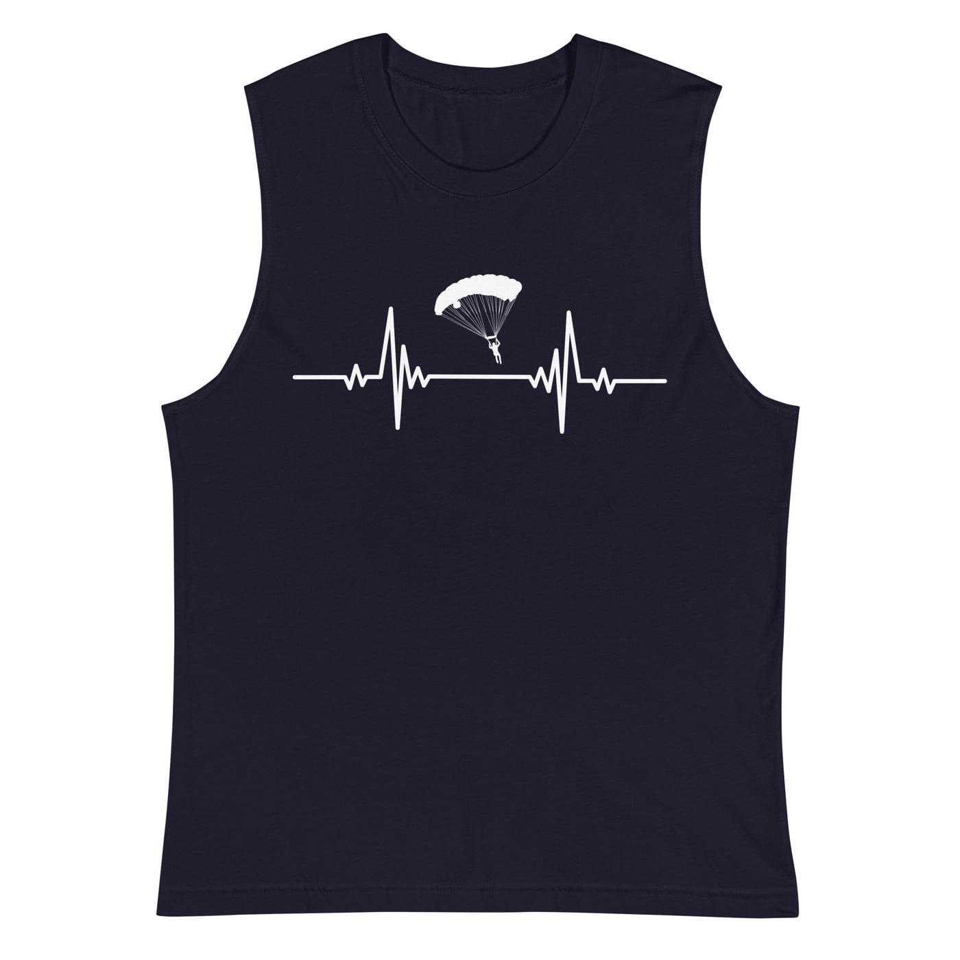 Heartbeat adventure sport of flying paragliders - Muskelshirt (Unisex) berge Navy