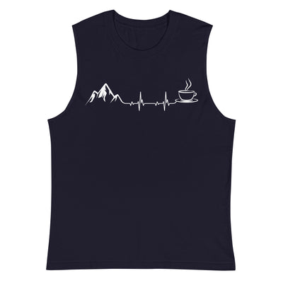Herzschlag - Berge und Kaffee - Muskelshirt (Unisex) berge wandern