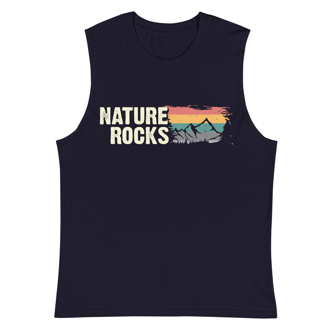 Nature Rocks - Muskelshirt (Unisex) berge camping wandern