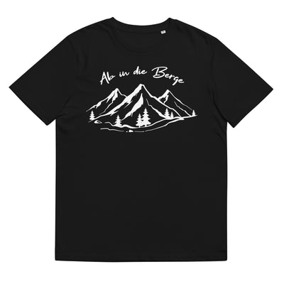 Ab In Die Berge - Herren Premium Organic T-Shirt berge wandern Schwarz