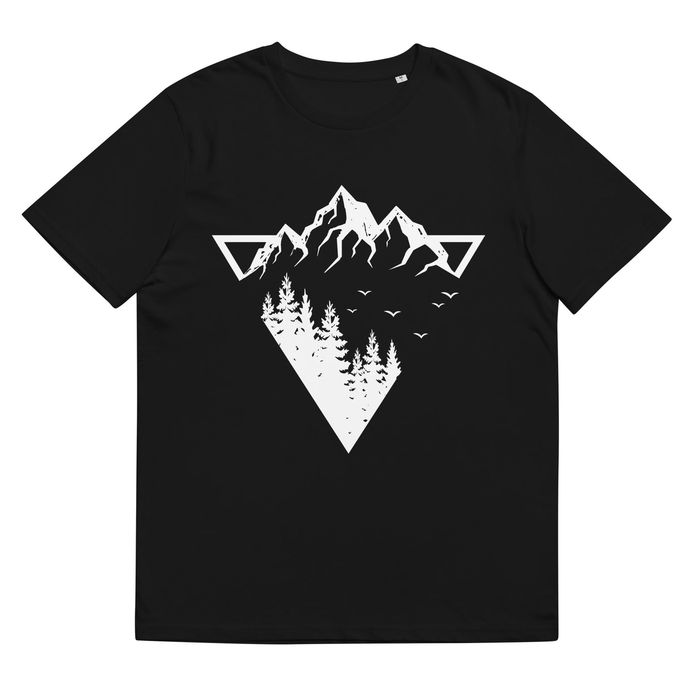Berge - Geometrisch - Herren Premium Organic T-Shirt berge camping wandern Schwarz