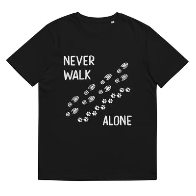 Never Walk Alone - Herren Premium Organic T-Shirt wandern Schwarz