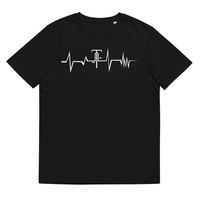 Heartbeat - Cycle - Herren Premium Organic T-Shirt fahrrad Schwarz