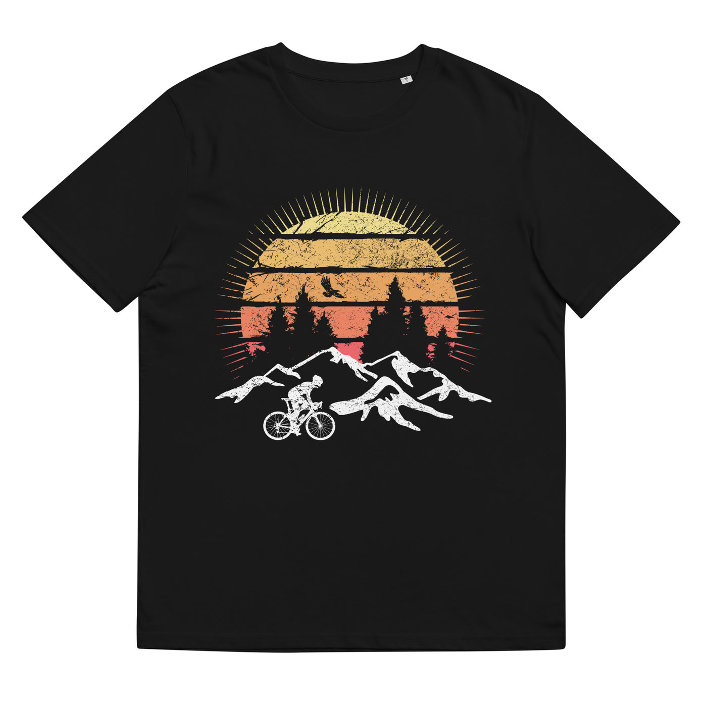 Radfahrer Und Sonne Vintage - Herren Premium Organic T-Shirt fahrrad mountainbike Schwarz