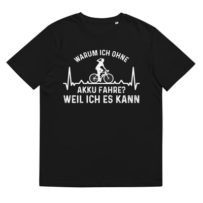 Warum Ich Ohne Akku Fahre Weil Ich Es Kann 3 - Herren Premium Organic T-Shirt e-bike Schwarz