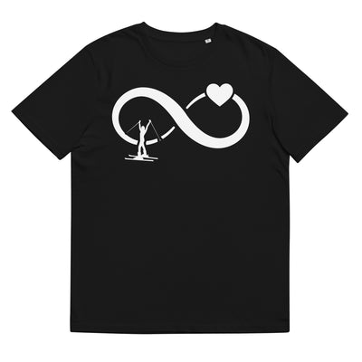 Infinity Heart and Skiing 1 - Herren Premium Organic T-Shirt klettern ski xxx yyy zzz Black
