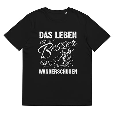 Leben besser in Wanderschuhen - Herren Premium Organic T-Shirt wandern xxx yyy zzz Black