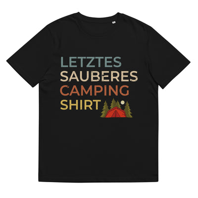 Letztes sauberes Camping Shirt - Herren Premium Organic T-Shirt camping xxx yyy zzz Black
