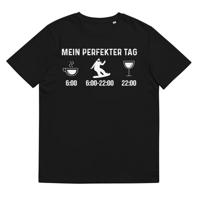 Mein Perfekter Tag - Herren Premium Organic T-Shirt snowboarden xxx yyy zzz Black