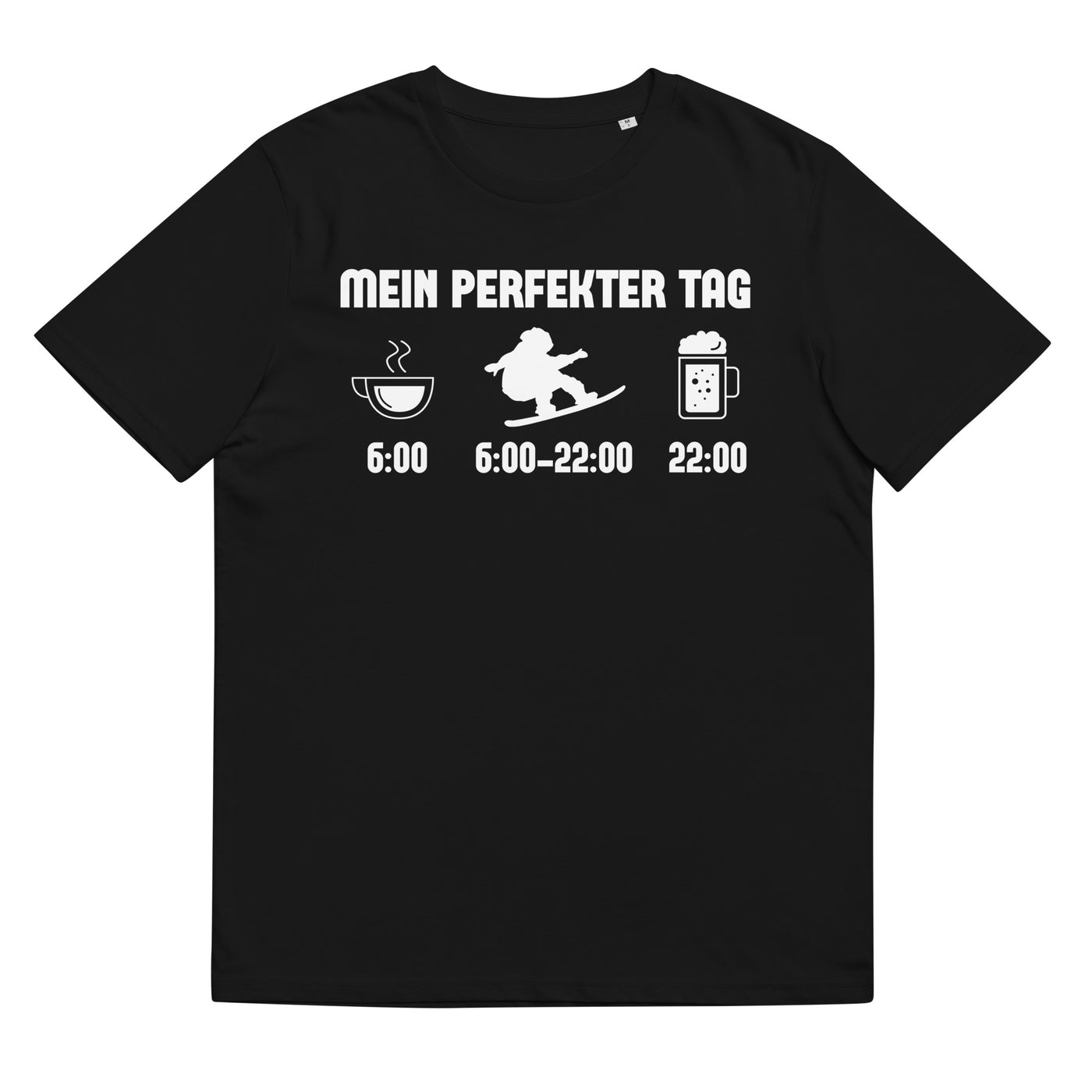 Mein Perfekter Tag - Herren Premium Organic T-Shirt snowboarden xxx yyy zzz Black