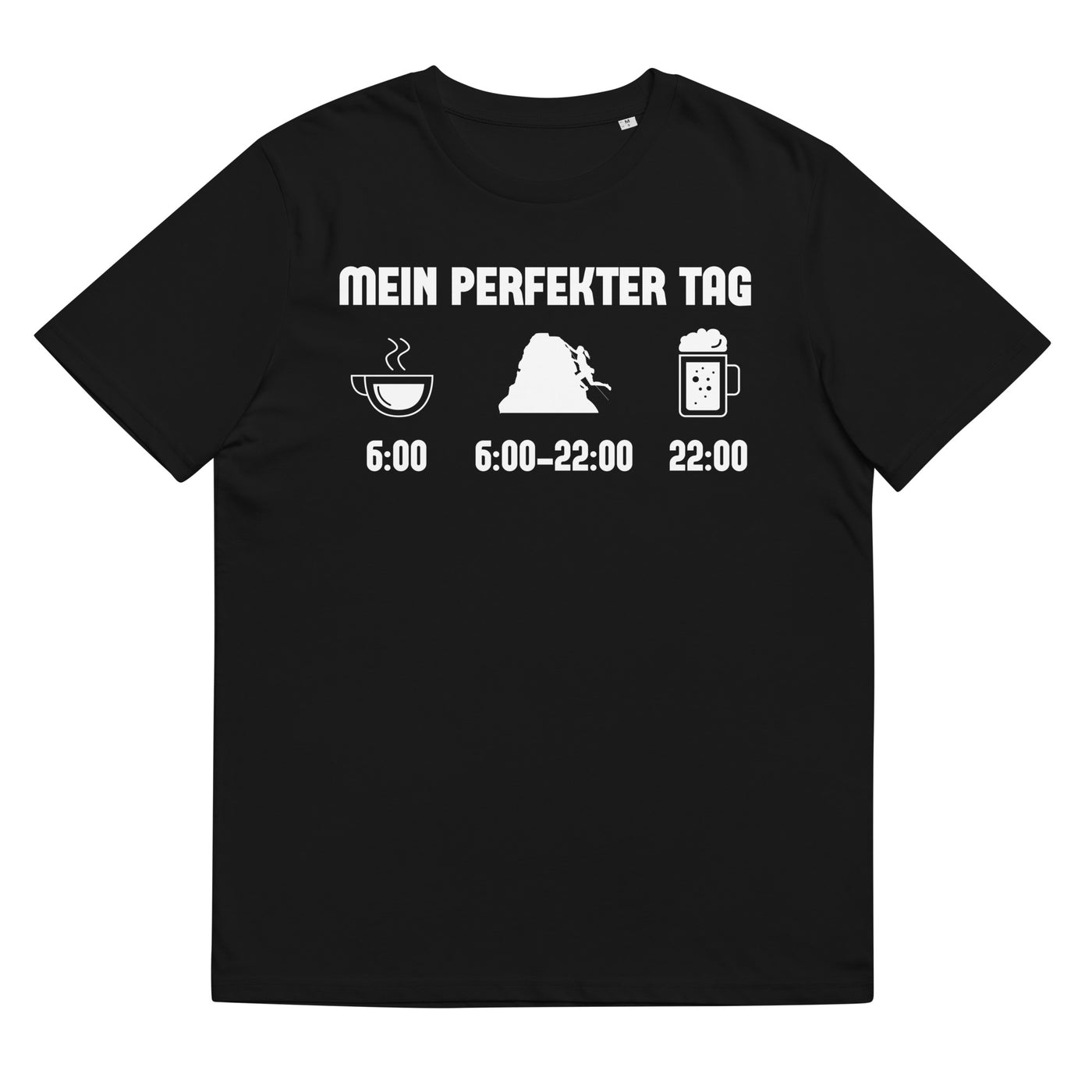Mein Perfekter Tag 1 - Herren Premium Organic T-Shirt klettern xxx yyy zzz Black