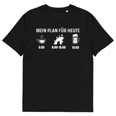 Mein Plan Für Heute - Herren Premium Organic T-Shirt klettern xxx yyy zzz Black