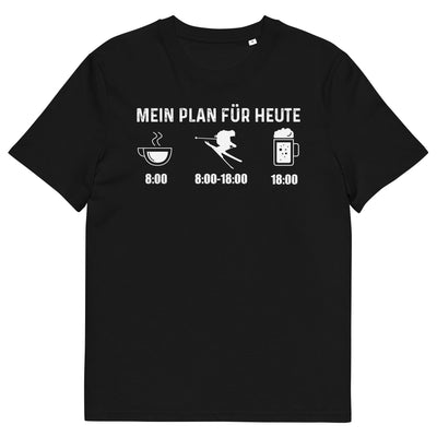 Mein Plan Für Heute - Herren Premium Organic T-Shirt klettern ski xxx yyy zzz Black