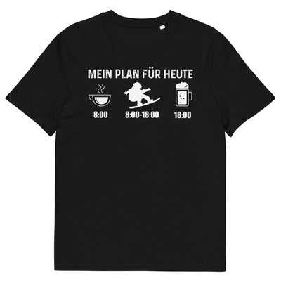 Mein Plan Für Heute - Herren Premium Organic T-Shirt snowboarden xxx yyy zzz Black