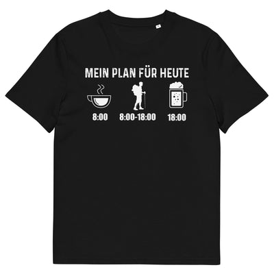 Mein Plan Für Heute - Herren Premium Organic T-Shirt wandern xxx yyy zzz Black
