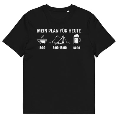 Mein Plan Für Heute 1 - Herren Premium Organic T-Shirt camping xxx yyy zzz Black