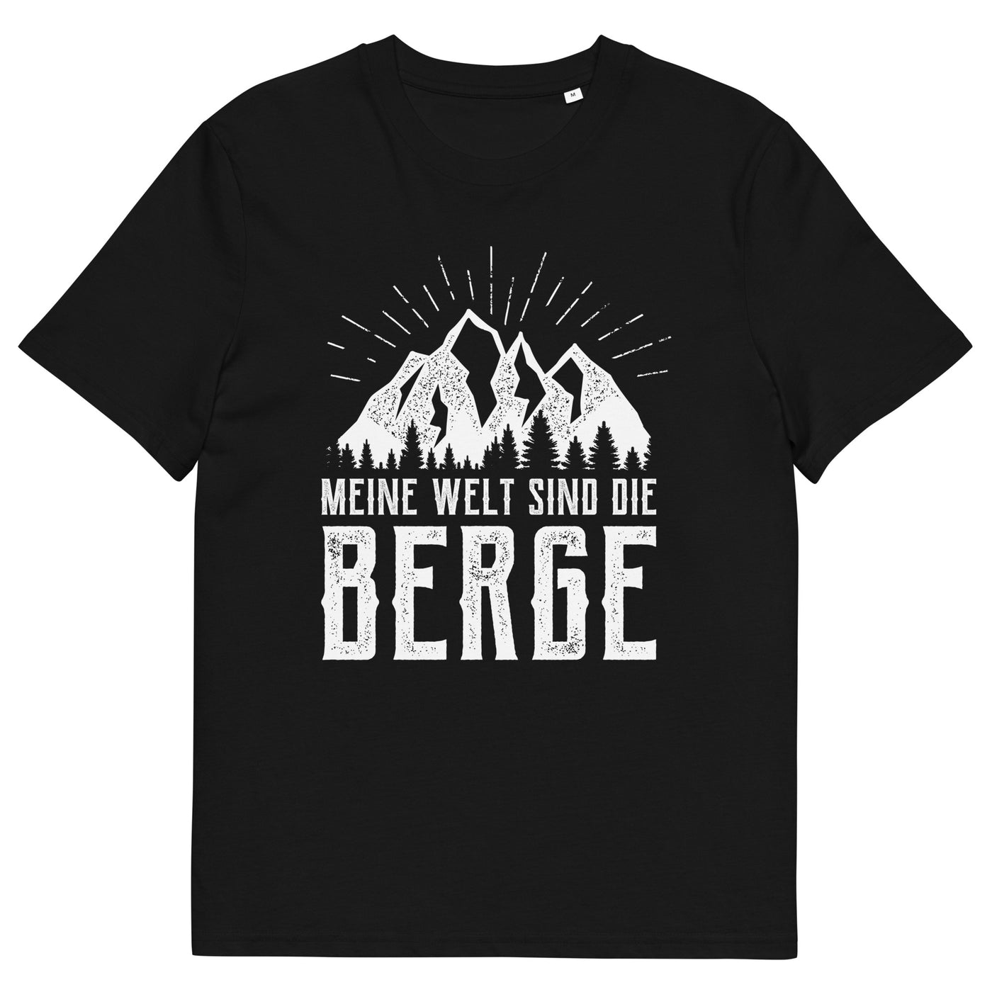 Meine Welt sind die Berge - Herren Premium Organic T-Shirt berge xxx yyy zzz Black