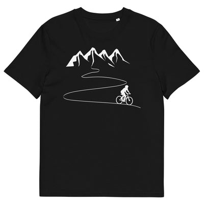 Berge - Kurve Linie - Radfahren - Herren Premium Organic T-Shirt fahrrad xxx yyy zzz Black