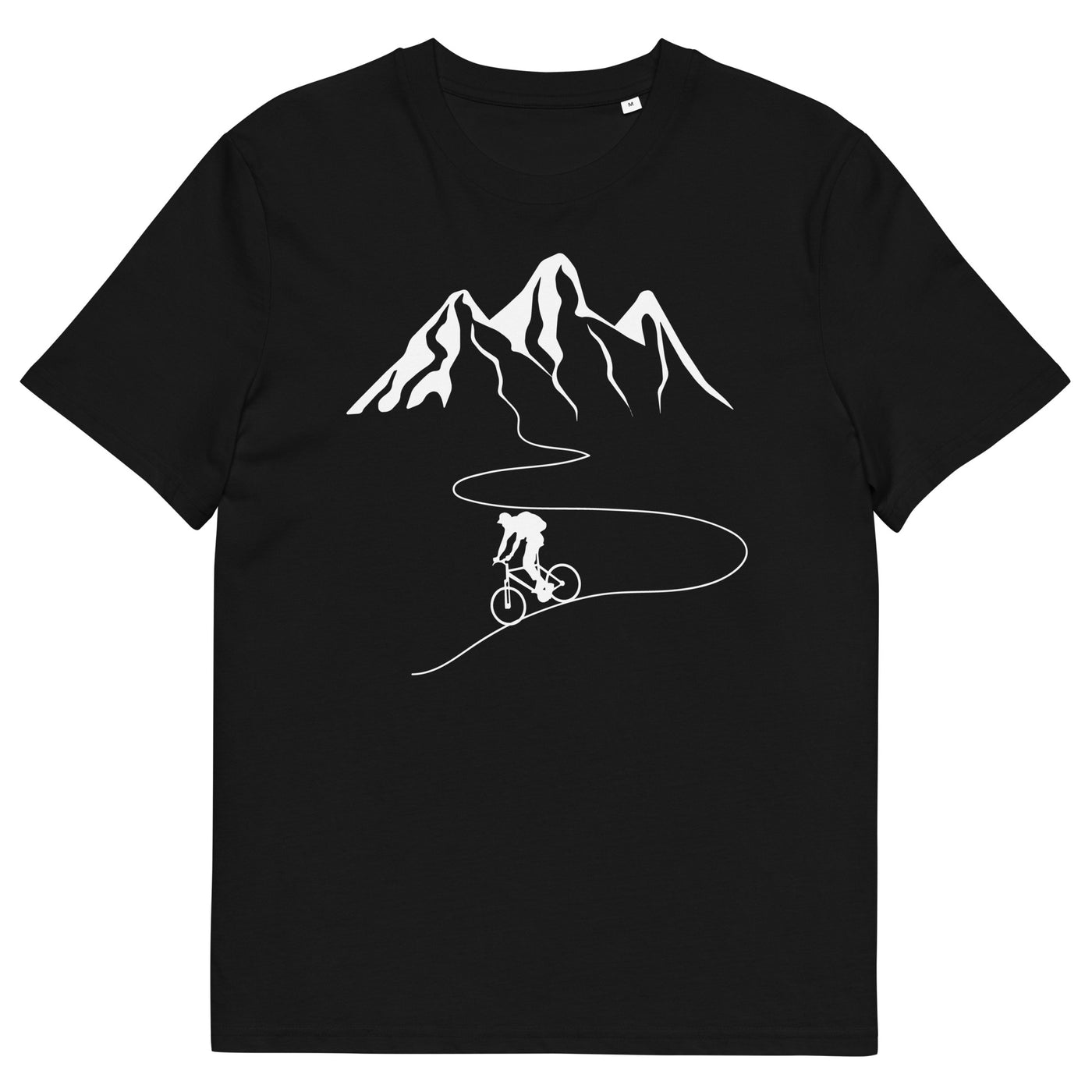 Berge - Kurve Linie - Radfahren - Herren Premium Organic T-Shirt fahrrad xxx yyy zzz Black