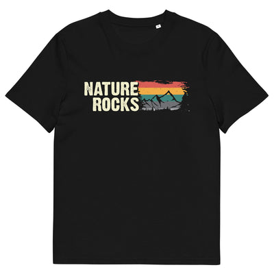 Nature Felsens - - Herren Premium Organic T-Shirt berge camping wandern xxx yyy zzz Black