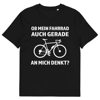Ob mein Fahrrad gerade an mich denkt - Herren Premium Organic T-Shirt fahrrad xxx yyy zzz Black