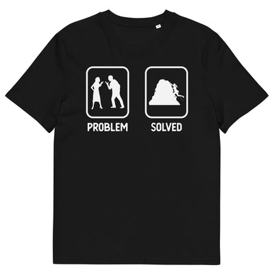 Problem Solved - Frau Klettern - Herren Premium Organic T-Shirt klettern xxx yyy zzz Black