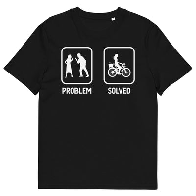 Problem Solved - Frau Radfahren - - Unisex Organic Cotton T-Shirt | Stanley/Stella STTU755 fahrrad xxx yyy zzz Black