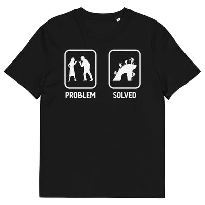 Problem_Solved_-_Mann_Klettern_-_ - Unisex Organic Cotton T-Shirt | Stanley/Stella STTU755 klettern xxx yyy zzz Black
