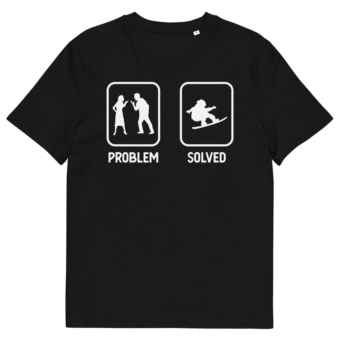 Problem Solved - Mann Snowboarding - Herren Premium Organic T-Shirt snowboarden xxx yyy zzz Black