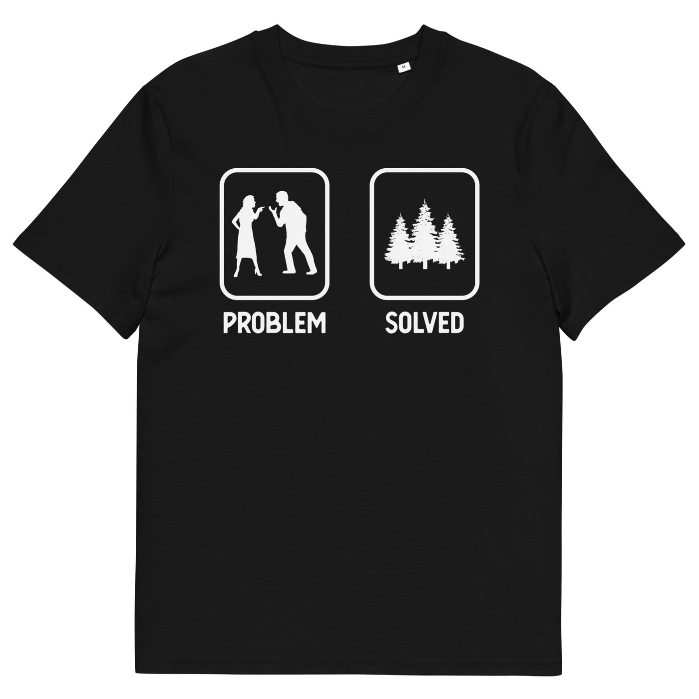 Problem Solved - Bäume - Herren Premium Organic T-Shirt camping xxx yyy zzz Black