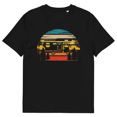 Retro Sonne und Camping - (C) - Unisex Organic Cotton T-Shirt | Stanley/Stella STTU755 xxx yyy zzz Black