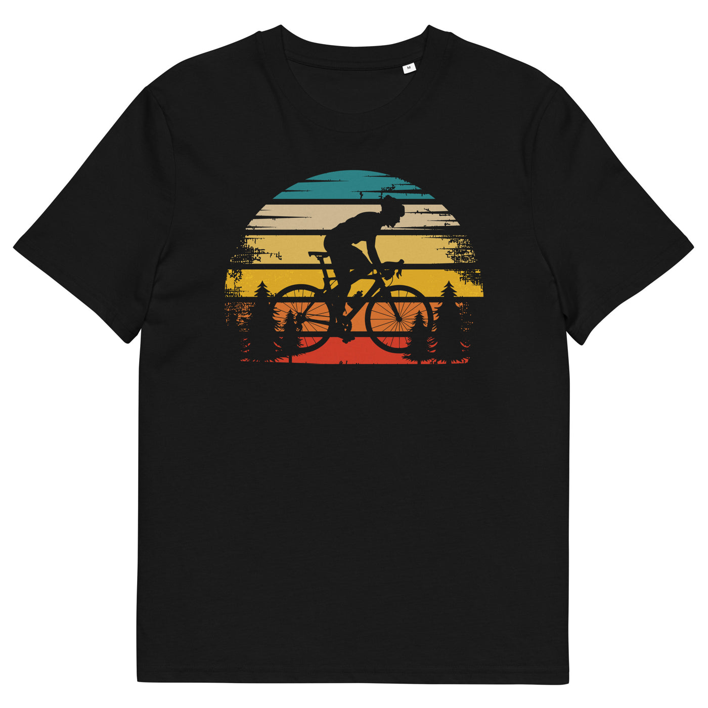 Retro Sonne und Radfahren - Herren Premium Organic T-Shirt fahrrad xxx yyy zzz Black