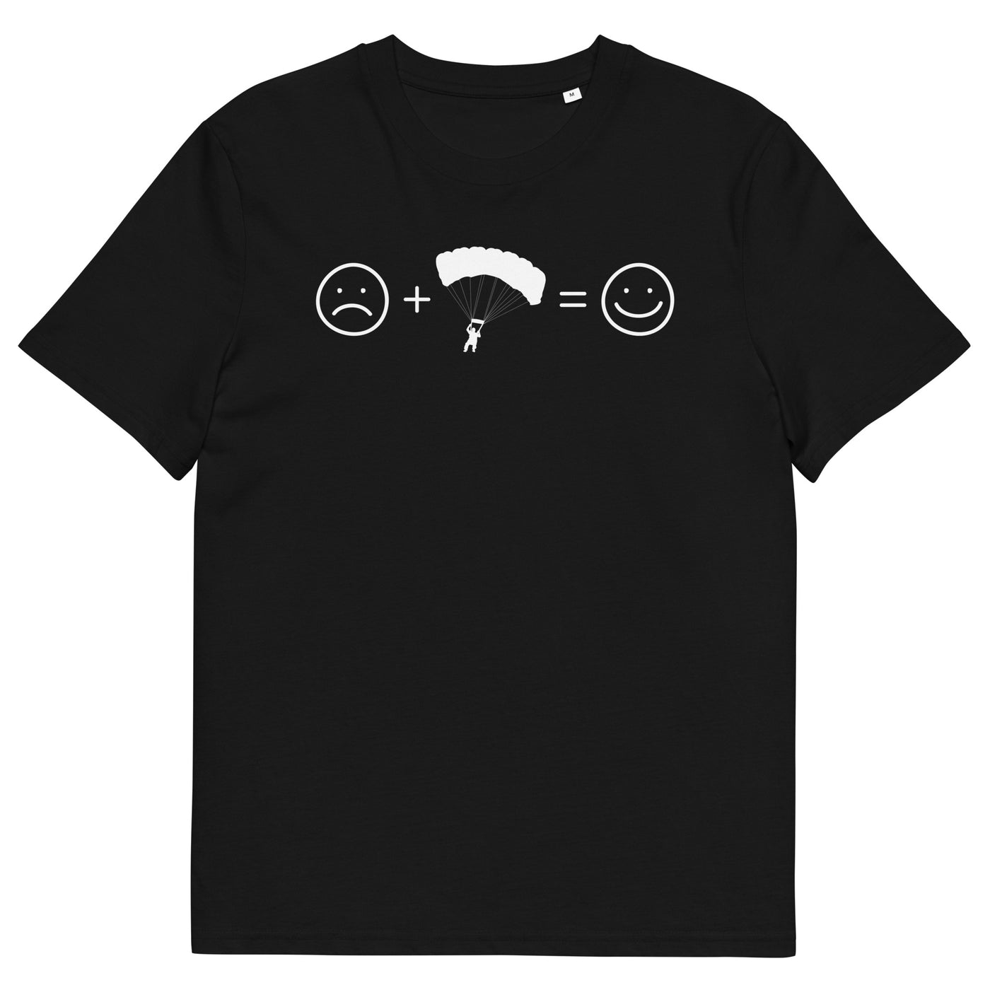 Lächelndes Gesicht und Paragleiten - Herren Premium Organic T-Shirt berge xxx yyy zzz Black