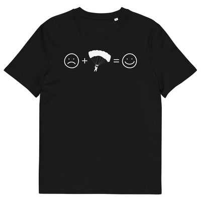 Lächelndes Gesicht und Paragleiten - Herren Premium Organic T-Shirt berge xxx yyy zzz Black