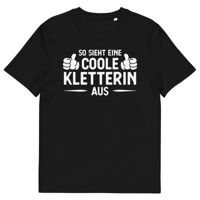 So Sieht Eine Coole Kletterin Aus - Herren Premium Organic T-Shirt klettern xxx yyy zzz Black