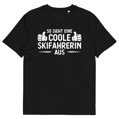 So Sieht Eine Coole Skifahrerin Aus - Herren Premium Organic T-Shirt klettern ski xxx yyy zzz Black