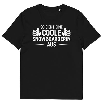 So Sieht Eine Coole Snowboarderin Aus - Herren Premium Organic T-Shirt snowboarden xxx yyy zzz Black