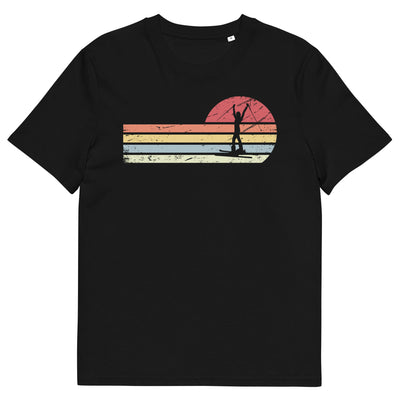 Sonne und Retro Linies - Frau Skifahren - - Unisex Organic Cotton T-Shirt | Stanley/Stella STTU755 klettern ski xxx yyy zzz Black