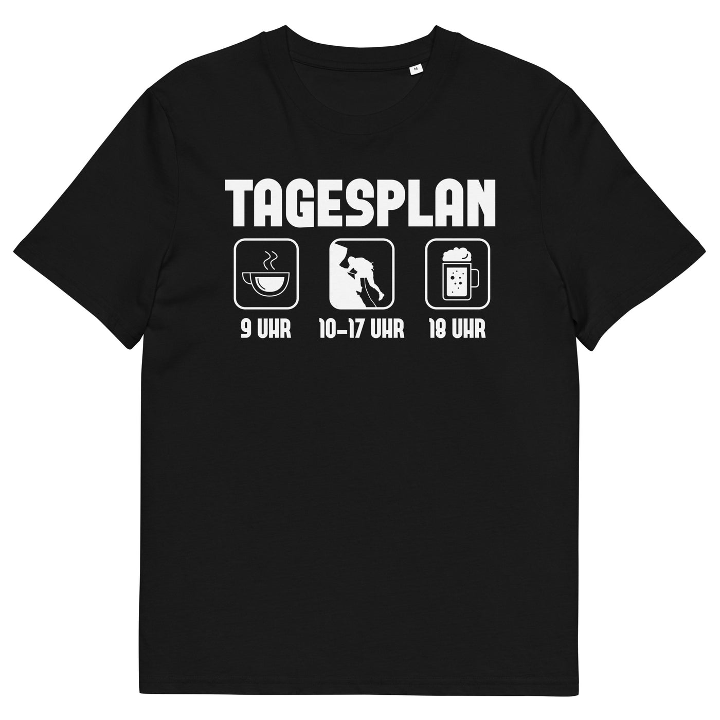 Tagesplan - (K) - Herren Premium Organic T-Shirt klettern xxx yyy zzz Black