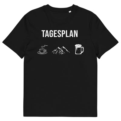 Tagesplan_Kaffee,_Berge_und_Bier_-_(B.W) - Unisex Organic Cotton T-Shirt | Stanley/Stella STTU755 xxx yyy zzz Black