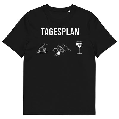 Tagesplan Kaffee, Ski und Wein - Herren Premium Organic T-Shirt klettern ski xxx yyy zzz Black