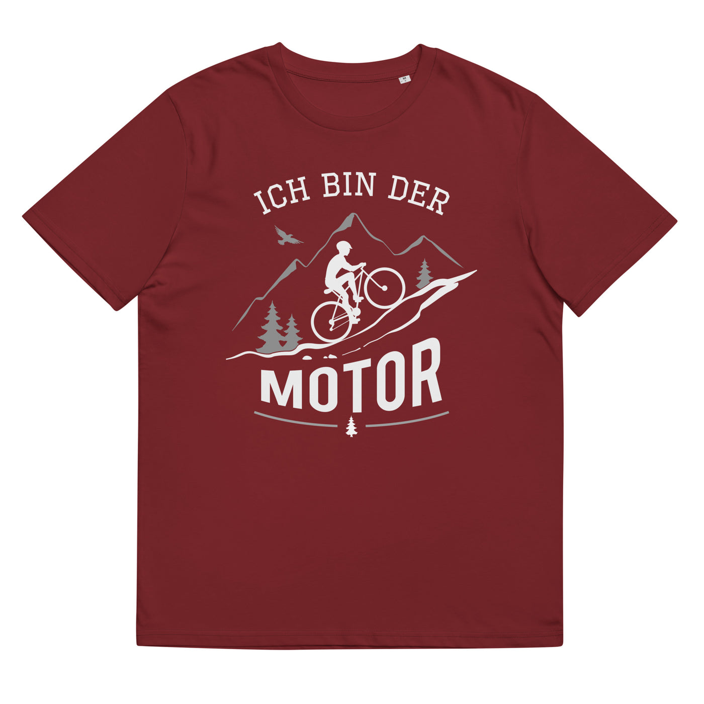 Ich Bin Der Motor - Herren Premium Organic T-Shirt mountainbike Weinrot