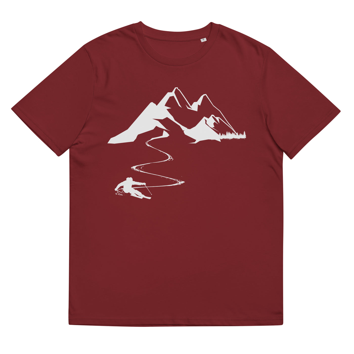 Skisüchtig - Herren Premium Organic T-Shirt ski Weinrot