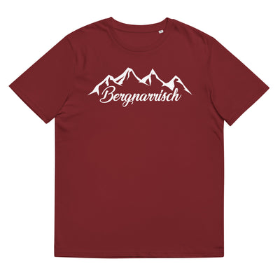 Bergnarrisch - Herren Premium Organic T-Shirt berge Weinrot