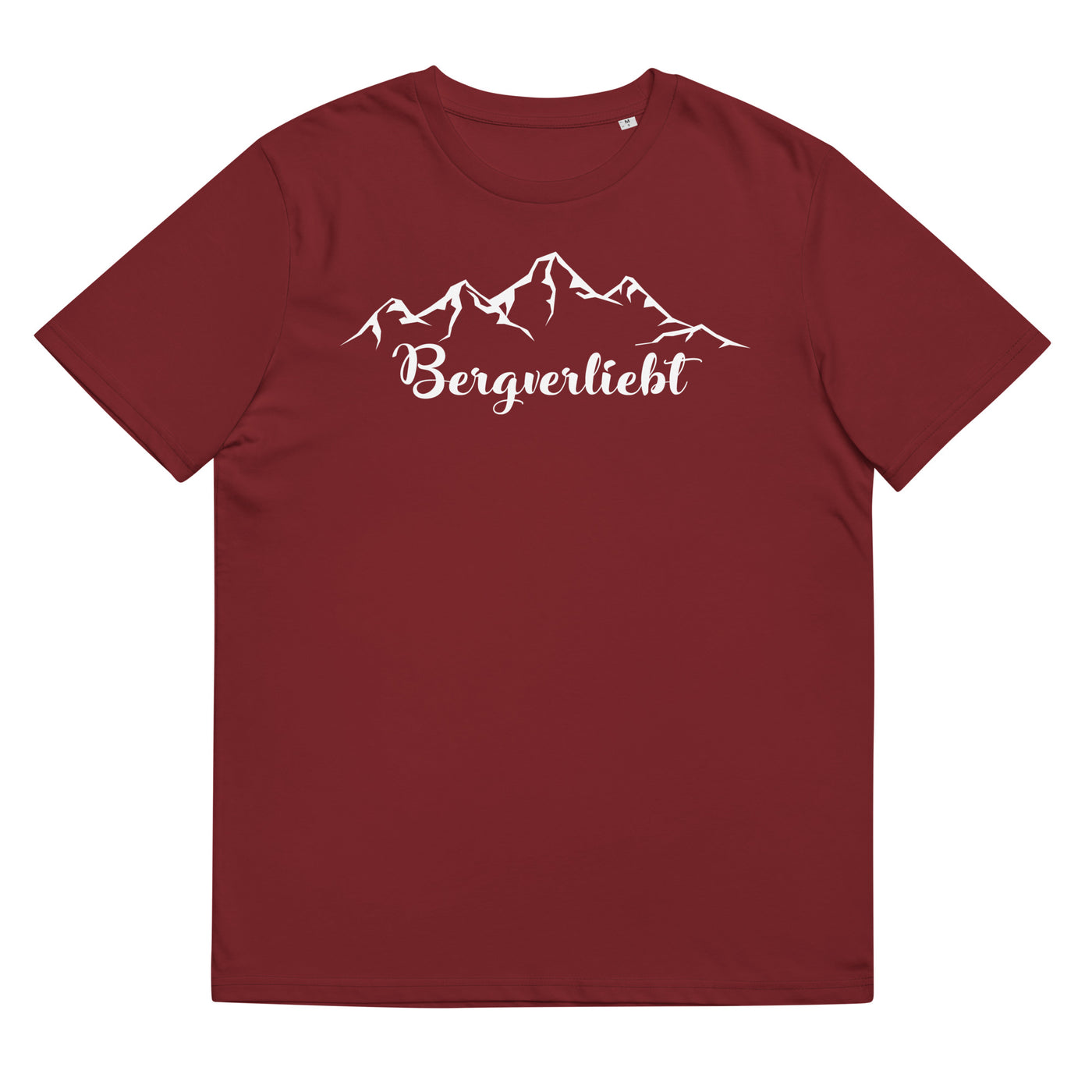 Bergverliebt (13) - Herren Premium Organic T-Shirt berge Weinrot