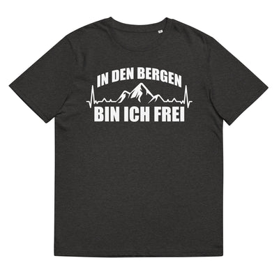In Den Bergen Bin Ich Frei 1 - Herren Premium Organic T-Shirt berge xxx yyy zzz Dark Heather Grey