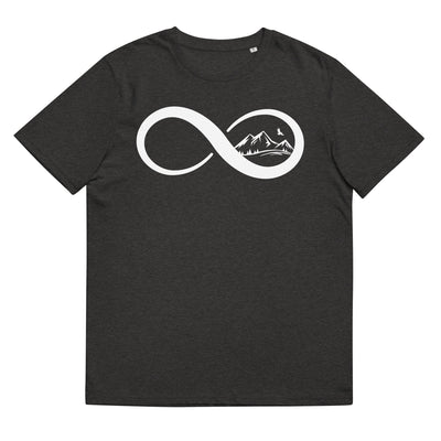 Infinity and Mountain - Herren Premium Organic T-Shirt berge xxx yyy zzz Dark Heather Grey