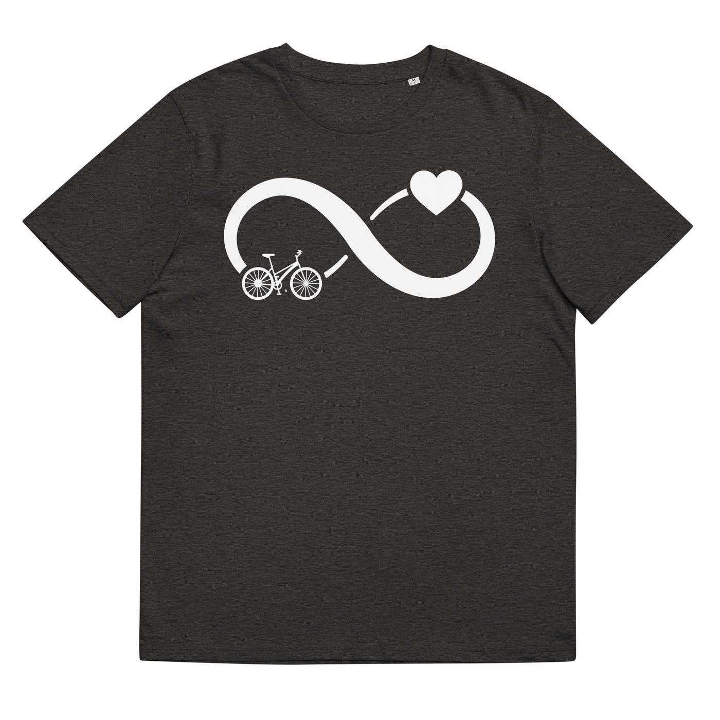 Infinity Heart and Cycling - Herren Premium Organic T-Shirt fahrrad xxx yyy zzz Dark Heather Grey
