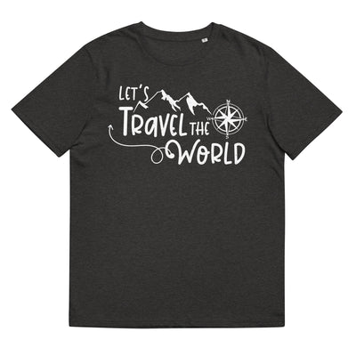Lets travel the world - Herren Premium Organic T-Shirt camping wandern xxx yyy zzz Dark Heather Grey