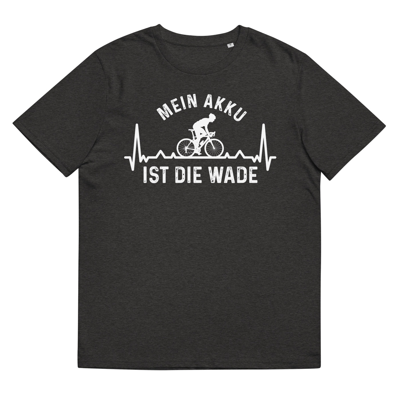 Mein Akku Ist Die Wade 3 - Herren Premium Organic T-Shirt fahrrad xxx yyy zzz Dark Heather Grey
